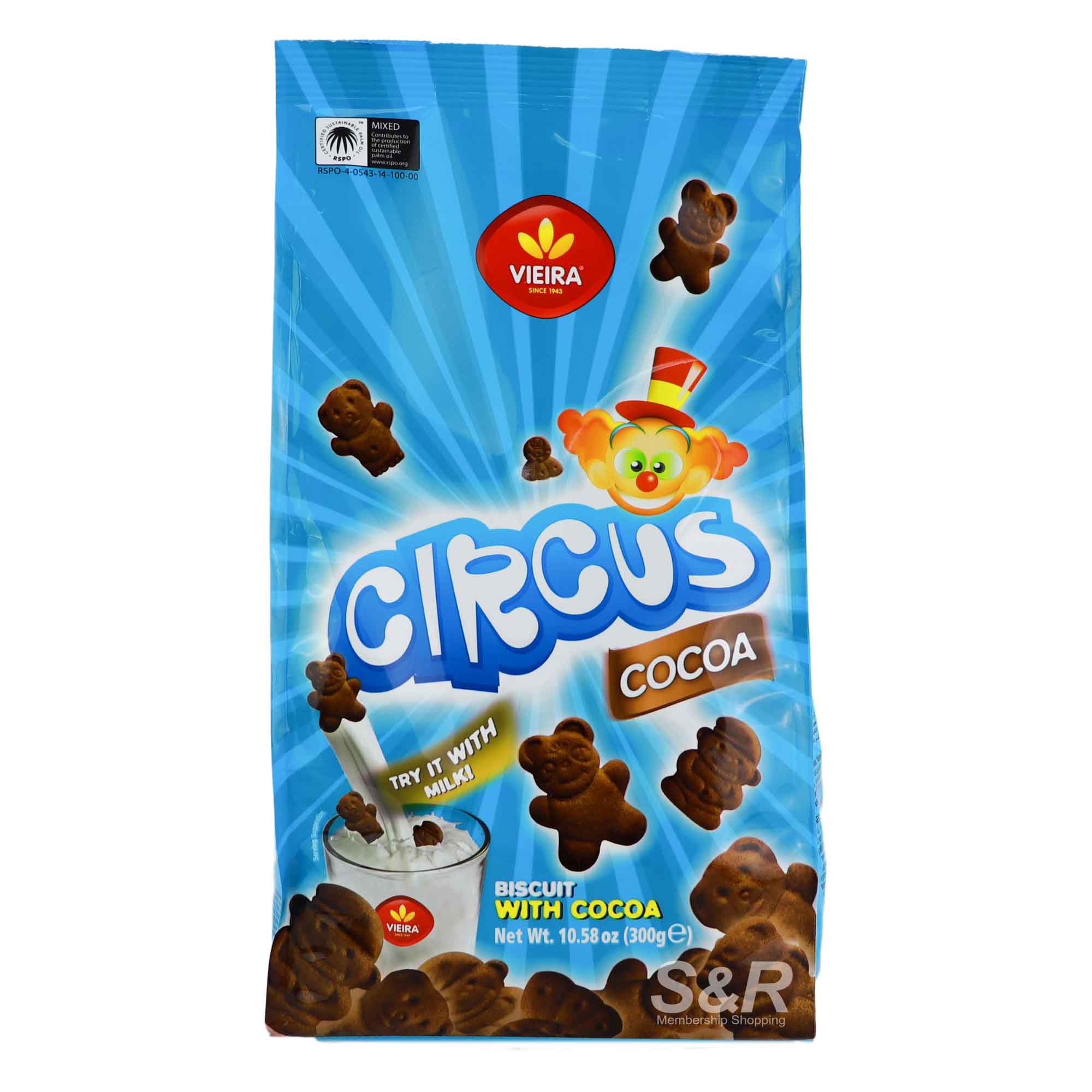 Vieira Circus Cocoa Biscuits 300g Vieira Circus Cocoa Biscuits 300g